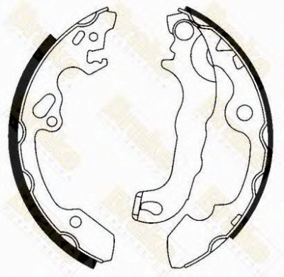 BRAKE ENGINEERING sh2509 -  Комплект тормозных колодок